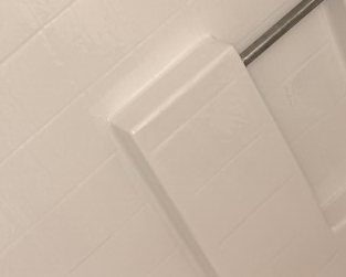 Completely refinished bathtub and walls
